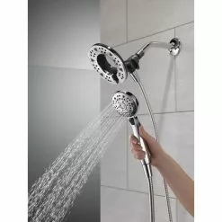 In Stock Hardwarestore Delivery In2ition Two-in-One 4-Spray 6 In. Dual Wall Mount Fixed And Handheld Shower Head In Chrome -Bath and Faucet shop 9730b542284dd3ad18668460a3190f52 1800x1800