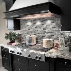 Jeffrey Court Tundra Grey 2 X 4 Beveled 10 In. X 11.875 In. X 10 Mm Interlocking Polished Marble Mosaic Tile -Bath and Faucet shop 97823a2523dcbe7c49c9120e0d785e1f 1800x1800