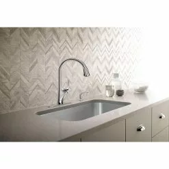 In Stock Hardwarestore Delivery Trielle Single-Handle Pull-Down Sprayer Kitchen Faucet In Chrome 21 In Stock Hardwarestore Delivery Trielle Single-Handle Pull-Down Sprayer Kitchen Faucet In Chrome -Bath and Faucet shop 98b14fa1aed344dfa578772a1f76d034 1800x1800