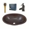 SINKOLOGY Wallace All-In-One 19 In. Undermount Or Drop-In Bathroom Sink With Pfister Rustic Bronze Faucet And Drain -Bath and Faucet shop 99120302043d11a051eddbdf5fd3affe 1800x1800