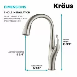 In Stock Hardwarestore Delivery Odell Single-Handle Pull-Down Sprayer Kitchen Faucet With Dual Function Sprayhead In Spot Free Stainless Steel -Bath and Faucet shop 99b91962313664171ae0589be0b76ac6 1800x1800