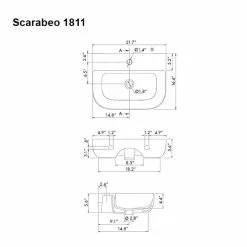 Nameeks Glam Wall Mounted Bathroom Sink In White -Bath and Faucet shop 9a578d86467e34e745919e76fa35c5a1 1800x1800