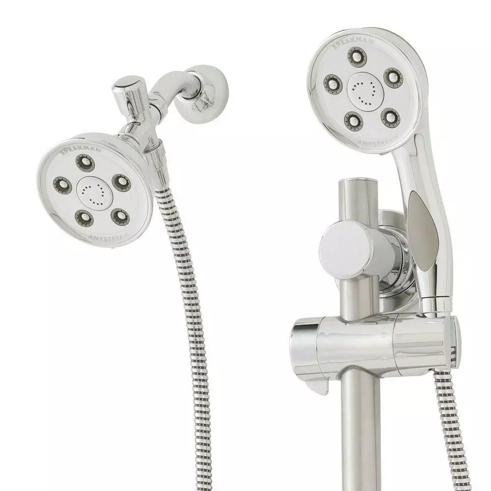 In Stock Hardwarestore Delivery 3-spray 3.75 In. Dual Shower Head And Handheld Shower Head In Brushed Nickel 4 In Stock Hardwarestore Delivery 3-spray 3.75 In. Dual Shower Head And Handheld Shower Head In Brushed Nickel - Image 2