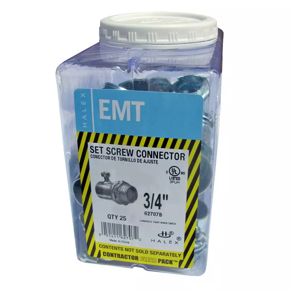 In Stock Hardwarestore Delivery 3/4 In. Electrical Metallic Tube (EMT) Set-Screw Connectors (25-Pack) 6 In Stock Hardwarestore Delivery 3/4 In. Electrical Metallic Tube (EMT) Set-Screw Connectors (25-Pack) - Image 4