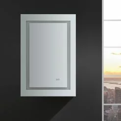 In Stock Hardwarestore Delivery Spazio 24 In. W X 36 In. H Recessed Or Surface Mount Medicine Cabinet With LED Lighting, Mirror Defogger And Left Hinge -Bath and Faucet shop 9cb4fc4b47f5a4c5dfe75fe4c42bb010 1800x1800