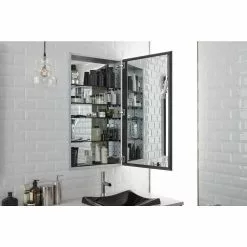 In Stock Hardwarestore Delivery Catalan 20-1/8 In. W X 36 In. H Aluminum Single-Door Surface-Mount Medicine Cabinet -Bath and Faucet shop 9cd42d608f52645cc8518b4b678a9bd6 1800x1800