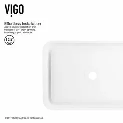 VIGO Petunia Handmade Matte Stone Rectangle Vessel Bathroom Sink In Matte White -Bath and Faucet shop 9ceb3169cc19b83a1ad0cbeb77a5c2f6 1800x1800