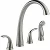 In Stock Hardwarestore Delivery Pilar 2-Handle Standard Kitchen Faucet With Side Sprayer In Arctic Stainless