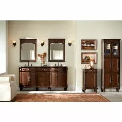 In Stock Hardwarestore Delivery 26 In. W X 35 In. H Framed Rectangular Bathroom Vanity Mirror In Antique Cherry -Bath and Faucet shop 9f9798bdca58178bb4673fdb775953b6 1800x1800