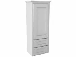 Briarwood Cottage 18"W X 12"D X 48"H Birch Fog Bathroom Wall Cabinet (Hinge Left)
