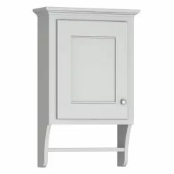 Briarwood Cottage 18"W X 6"D X 30"H Birch Fog Bathroom Wall Cabinet (Hinge Left)