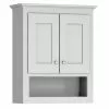 Briarwood Cottage 24"W X 9"D X 30"H Birch Fog Bathroom Wall Cabinet