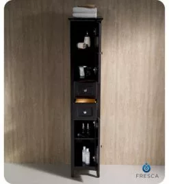 Fresca Oxford 14"W X 16"D X 68"H Espresso Linen Cabinet 13 Fresca Oxford 14"W X 16"D X 68"H Espresso Linen Cabinet -Bath and Faucet shop FST2060ES 4 efe0ab10 a1e2 4577 b21c 46cc520f0d47 1800x1800