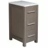 Fresca Torino 12"W X 18"D X 28"H Gray Oak Linen Cabinet