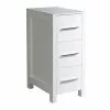 Fresca Torino 12"W X 18"D X 28"H White Linen Cabinet -Bath and Faucet shop FST6212WH WHITEBACKGROUND 1800x1800