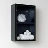 Fresca 12"W X 6"D X 20"H Black Linen Cabinet