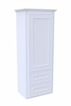 Briarwood Highpoint 18"W X 12"D X 48"H Birch Fog Bathroom Wall Cabinet (Hinge Left)