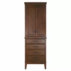 Avanity Madison 24"W X 16"D X 71"H Tobacco Linen Cabinet