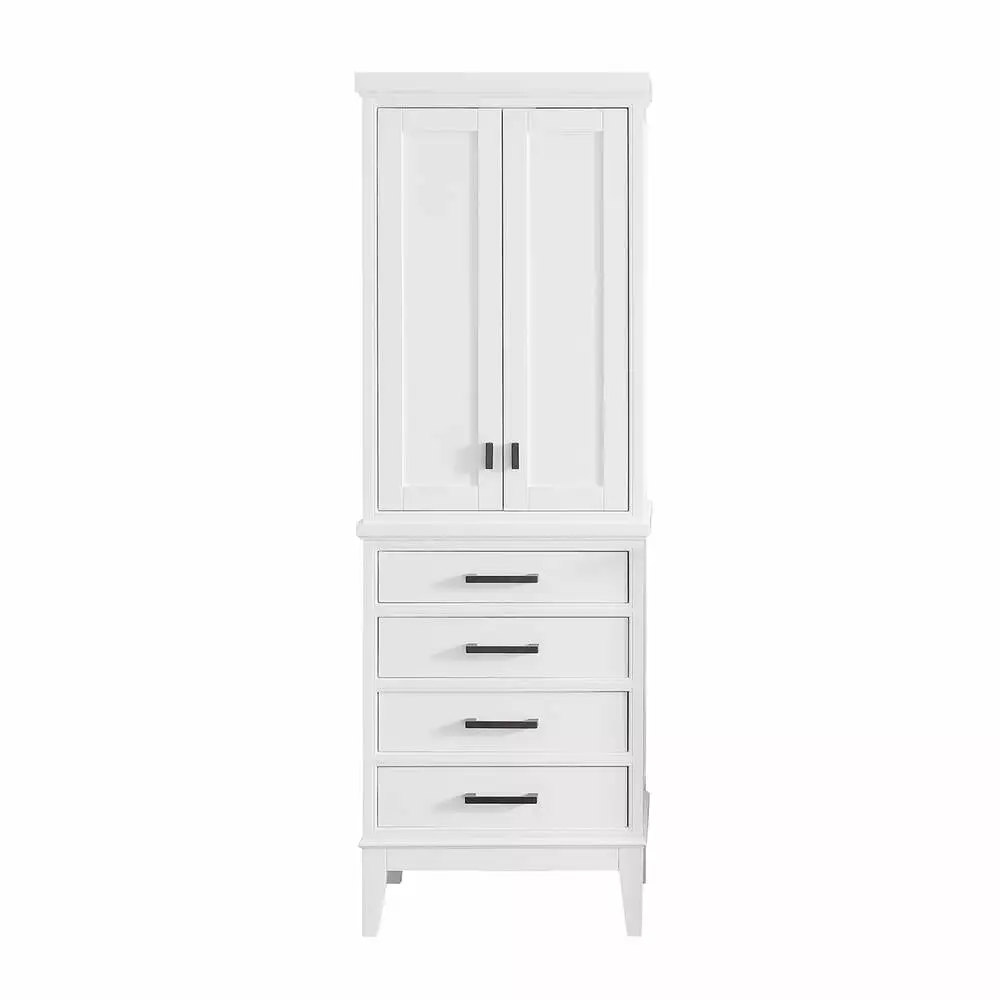 Avanity Madison 24"W X 16"D X 71"H White Linen Cabinet 3 Avanity Madison 24"W X 16"D X 71"H White Linen Cabinet