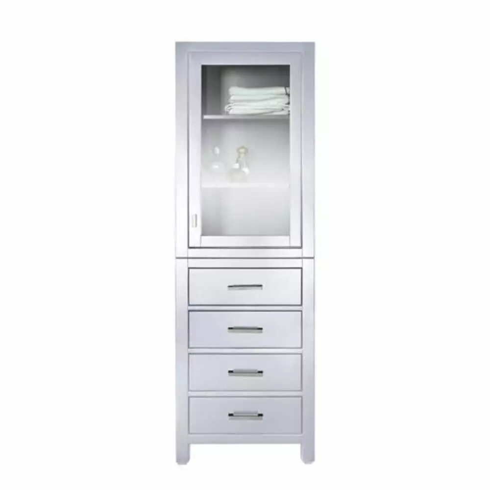 Avanity Modero 24"W X 20"D X 71"H White Linen Cabinet 3 Avanity Modero 24"W X 20"D X 71"H White Linen Cabinet