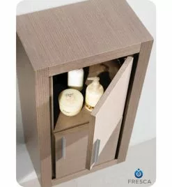 Fresca 16"W X 10"D X 30"H Gray Oak Linen Cabinet -Bath and Faucet shop MSST8140GO 2 35ffe718 84a7 4dd0 bec3 0d8346e114a5 1800x1800