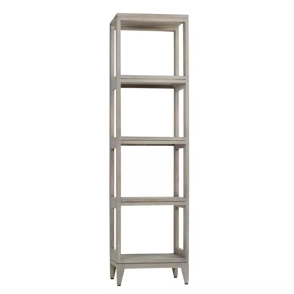 Avanity Teak 16"W X 13"D X 60"H Gray Linen Cabinet 4 Avanity Teak 16"W X 13"D X 60"H Gray Linen Cabinet - Image 2