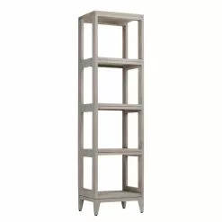 Avanity Teak 16"W X 13"D X 60"H Gray Linen Cabinet