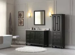Avanity Thompson 24"W X 16"D X 68"H Charcoal Glaze Linen Cabinet -Bath and Faucet shop THOMPSON VSM48 CL C 2032ec5c 3344 49d5 be2e bc8441dc2680 1800x1800
