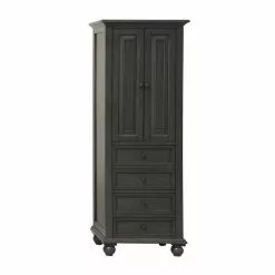 Avanity Thompson 24"W X 16"D X 68"H Charcoal Glaze Linen Cabinet