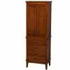Wyndham Collection Hatton 24"W X 16"D X 71"H Light Chestnut Linen Cabinet 2 Wyndham Collection Hatton 24"W X 16"D X 71"H Light Chestnut Linen Cabinet -Bath and Faucet shop WC 1616 LT CL 1800x1800