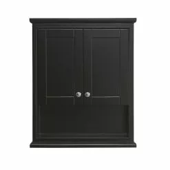 Wyndham Collection Deborah 25"W X 9"D X 30"H Dark Espresso Bathroom Wall Cabinet -Bath and Faucet shop WC 2020 WC DES FRONT 1800x1800
