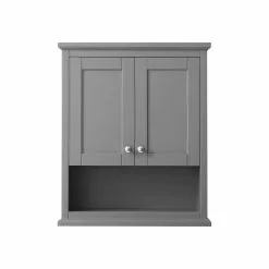 Wyndham Collection Avery 25"W X 9"D X 30"H Dark Gray Bathroom Wall Cabinet -Bath and Faucet shop WC 2323 WC DKG FRONT d79e6759 725d 4687 a3ef 84005e177e27 1800x1800