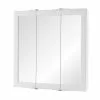 In Stock Hardwarestore Delivery 24-3/16 In. W X 24-3/16 In. H Fog Free Framed Surface-Mount Tri-View Bathroom Medicine Cabinet In White -Bath and Faucet shop a03cd3ff32e98b79d6bd3d394ddf9ad4 1800x1800