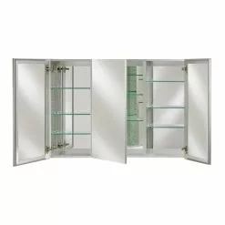 In Stock Hardwarestore Delivery Broadway 48 In. W X 30 In. H Recessed Triple Door Medicine Cabinet With Polished Edge -Bath and Faucet shop a08eb680f114d93dc4647bca40c1fa58 1800x1800