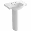 KOHLER Veer 24 In. Vitreous China Pedestal Combo Bathroom Sink In White With Overflow Drain -Bath and Faucet shop a0cda90259945c3e844b4a1c9f94a33e 1800x1800