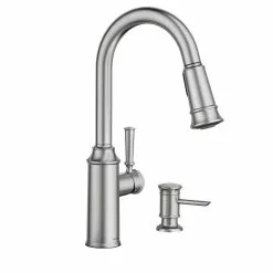 In Stock Hardwarestore Delivery Glenshire Single-Handle Pull-Down Sprayer Kitchen Faucet With Reflex And Power Clean In Spot Resist Stainless -Bath and Faucet shop a155f896825db814c09269544ef5ad0d 1800x1800