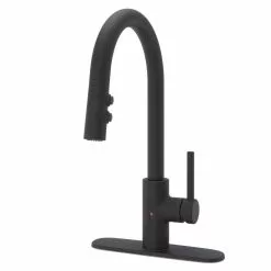 In Stock Hardwarestore Delivery Stellen Single-Handle Electronic Pull-Down Sprayer Kitchen Faucet With React Touchless Technology In Black -Bath and Faucet shop a181f9af1738bbc23fce5df8260c347b 1800x1800