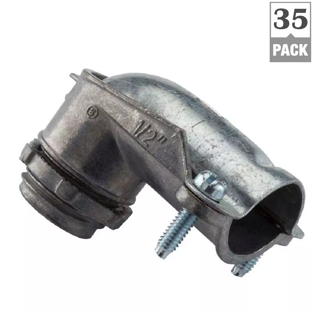 In Stock Hardwarestore Delivery 3/8 In. Flexible Metal Conduit (FMC) 90° Connectors (35-Pack) 10 In Stock Hardwarestore Delivery 3/8 In. Flexible Metal Conduit (FMC) 90° Connectors (35-Pack) - Image 8