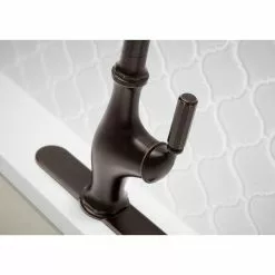 In Stock Hardwarestore Delivery Worth Single-Handle Pull-Down Sprayer Kitchen Faucet In Oil Rubbed Bronze -Bath and Faucet shop a2c395bac0d3792e3b7c6f2d46379360 1800x1800