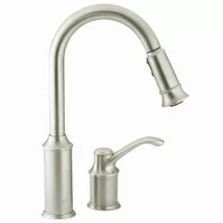 In Stock Hardwarestore Delivery Aberdeen Single-Handle Pull-Down Sprayer Kitchen Faucet With Reflex In Classic Stainless