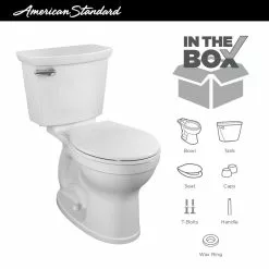 American Standard Champion Tall Height 2-Piece High-Efficiency 1.28 GPF Single Flush Round Front Toilet In White Seat Included 20 American Standard Champion Tall Height 2-Piece High-Efficiency 1.28 GPF Single Flush Round Front Toilet In White Seat Included -Bath and Faucet shop a3f52ee97db0af7b5cb3533995f17d1c 1800x1800