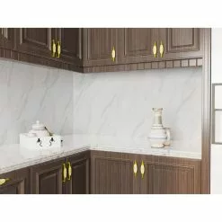 TrafficMASTER Carrara Marble 12 In. X 24 In. Luxury Vinyl Tile Peel And Stick Wall (18 Sq. Ft. / Case) -Bath and Faucet shop a520fe884503ceac5c293ff81b0799db 1800x1800