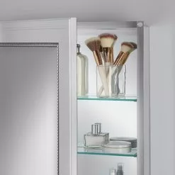 In Stock Hardwarestore Delivery 20 In. X 26 In. Fog Free Recessed Or Surface Mount Medicine Cabinet In White -Bath and Faucet shop a525d4160f7710885875ebe195daddd7 1800x1800