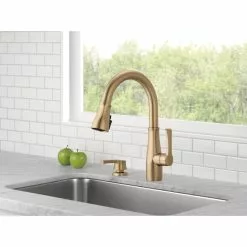 In Stock Hardwarestore Delivery Owendale Single-Handle Pull-Down Sprayer Kitchen Faucet With ShieldSpray Technology In Champagne Bronze 14 In Stock Hardwarestore Delivery Owendale Single-Handle Pull-Down Sprayer Kitchen Faucet With ShieldSpray Technology In Champagne Bronze -Bath and Faucet shop a619f0192fad0c3184a585e4cb199d4c 1800x1800