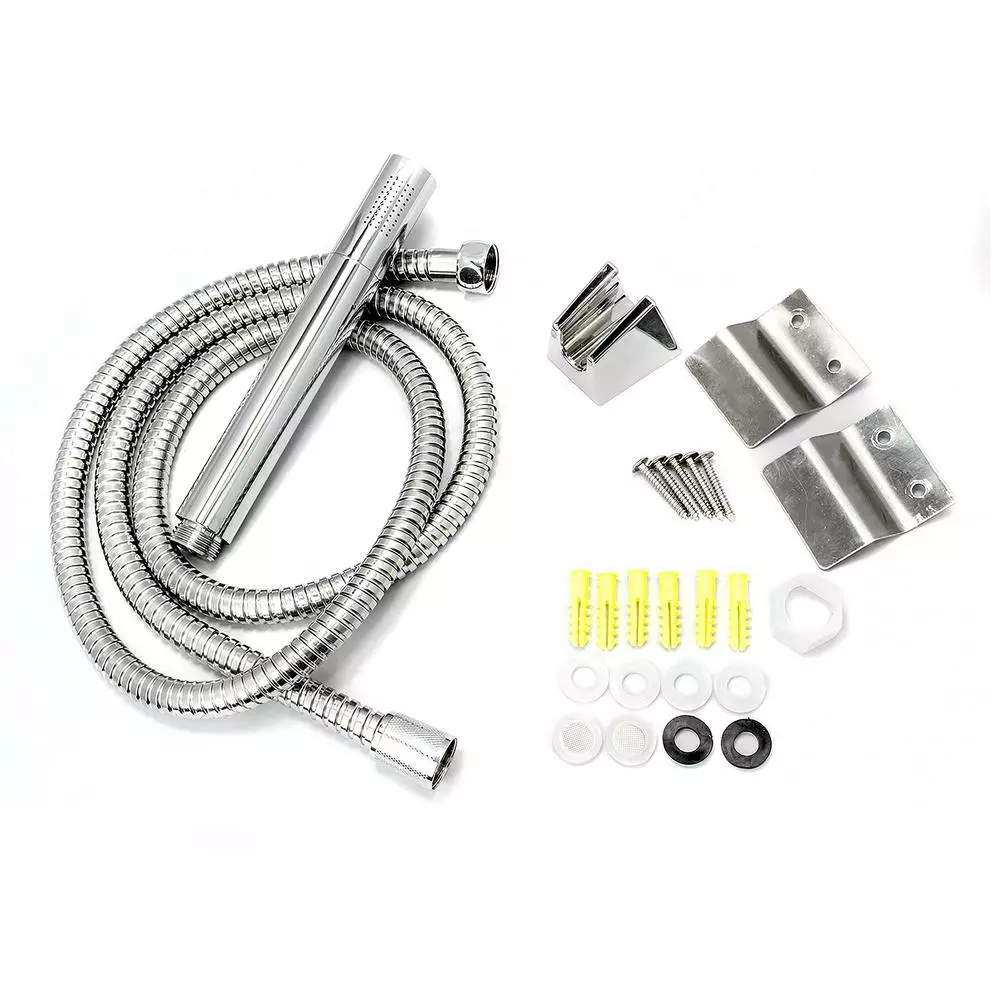 In Stock Hardwarestore Delivery 65 In. 8-Jet Rainfall Shower Panel System With Rainfall Waterfall Shower Head And Shower Wand In Stainless Steel 14 In Stock Hardwarestore Delivery 65 In. 8-Jet Rainfall Shower Panel System With Rainfall Waterfall Shower Head And Shower Wand In Stainless Steel - Image 12