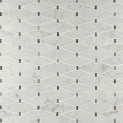 MSI Marbella Diamond 12 In. X 12 In. X 10mm Polished Marble Mesh-Mounted Mosaic Tile (10 Sq. Ft. / Case)