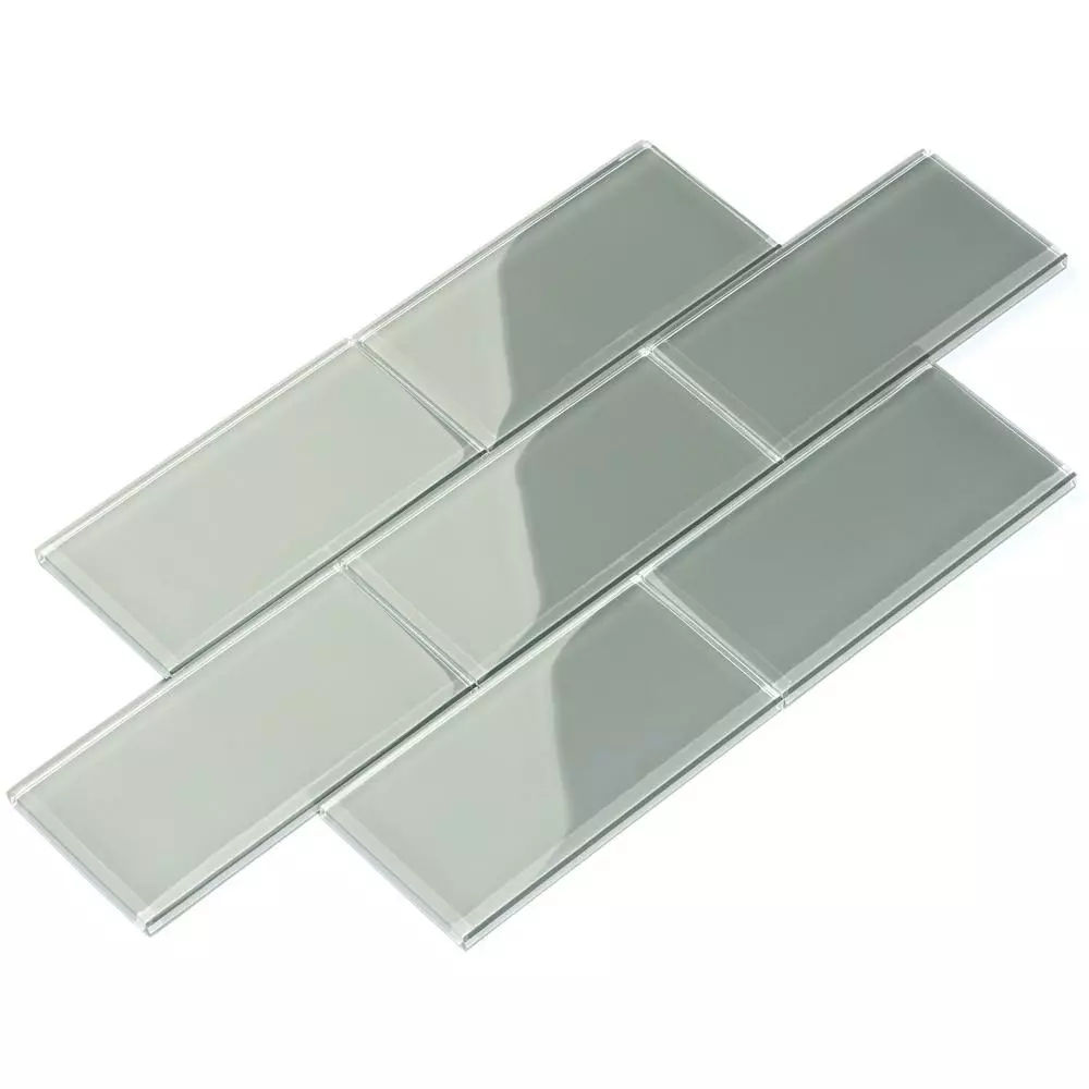 Giorbello Cool White 3 In. X 6 In. X 8mm Glass Subway Wall Tile (5.5 Sq. Ft./Case) 30 Giorbello Cool White 3 In. X 6 In. X 8mm Glass Subway Wall Tile (5.5 Sq. Ft./Case) - Image 28