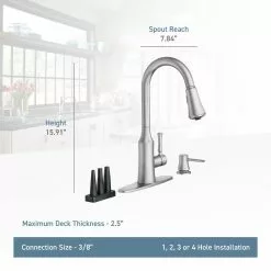 In Stock Hardwarestore Delivery Venango Single-Handle Pull-Down Sprayer Kitchen Faucet With Reflex And Power Clean Attachments In Chrome -Bath and Faucet shop a832ae68f5dab42863fe8e7554a60004 1800x1800