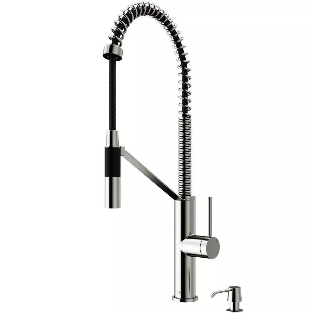 In Stock Hardwarestore Delivery Livingston Single-Handle Pull-Down Sprayer Kitchen Faucet With Soap Dispenser In Matte Black 5 In Stock Hardwarestore Delivery Livingston Single-Handle Pull-Down Sprayer Kitchen Faucet With Soap Dispenser In Matte Black - Image 3