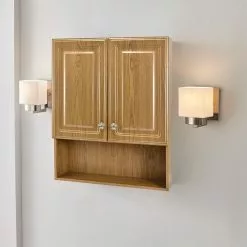 In Stock Hardwarestore Delivery 23-1/8 In. W X 27-7/8 In. H Framed Surface-Mount Bathroom Medicine Cabinet In Oak -Bath and Faucet shop a9bce30439b579d3cd800dad6b27f81c 1800x1800